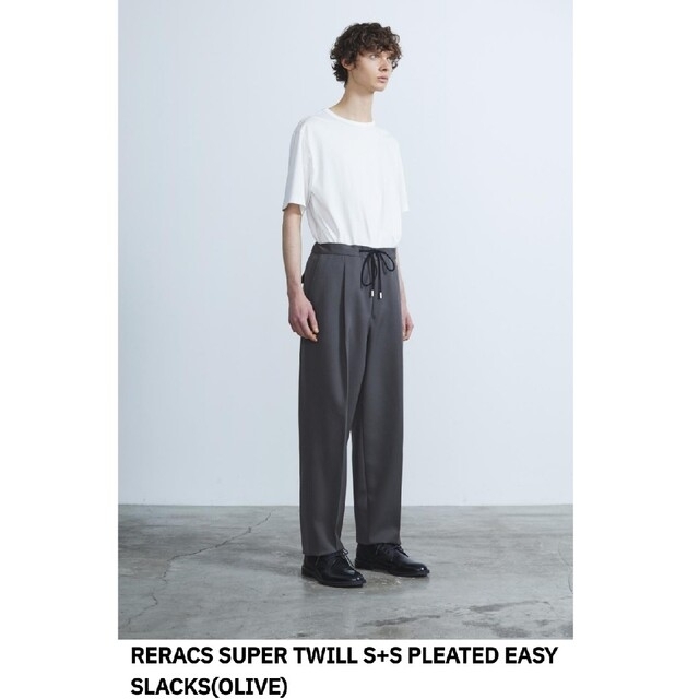 即完売！ 21ss THE RERACS PLEATED EASY SLACKS | hartwellspremium.com