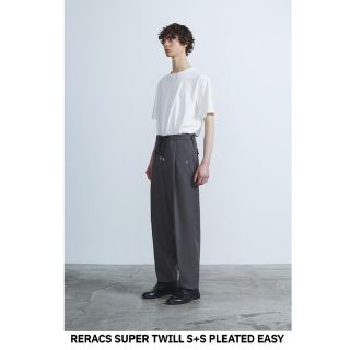 即完売! 21ss THE RERACS PLEATED EASY SLACKS