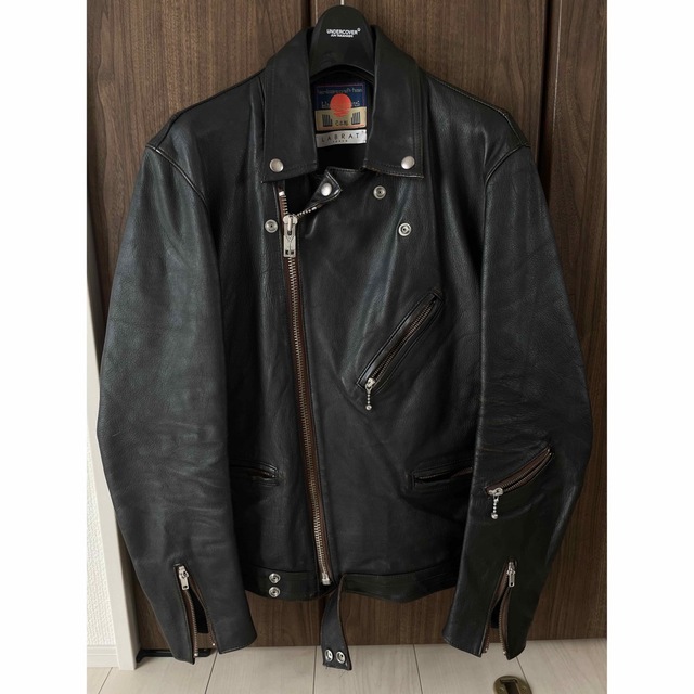 国内配送】 - UNDERCOVER black jacket riders leather labrat means