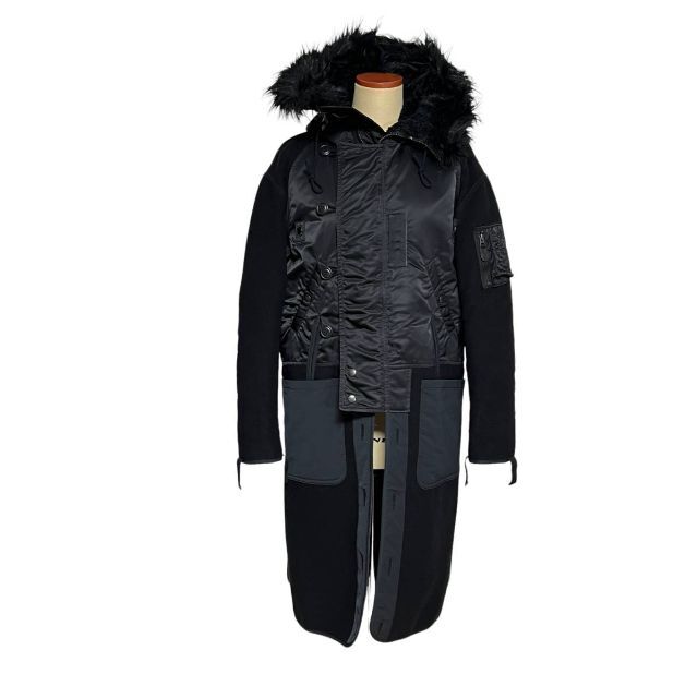 未使用 ジュンヤワタナベ 22AW N-2B フリース コート ブラック XS | フリマアプリ ラクマ