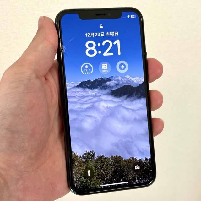 iPhone 11 Pro 256GB SIMフリー ミッドナイトグリーンスマホ/家電/カメラ