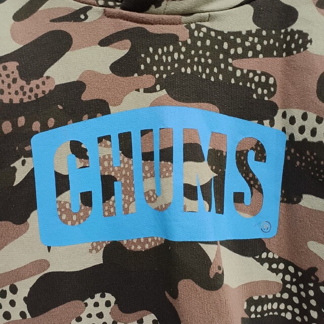 CHUMS チャムス レディースパーカー カモフラ M キャンプ アウトドア