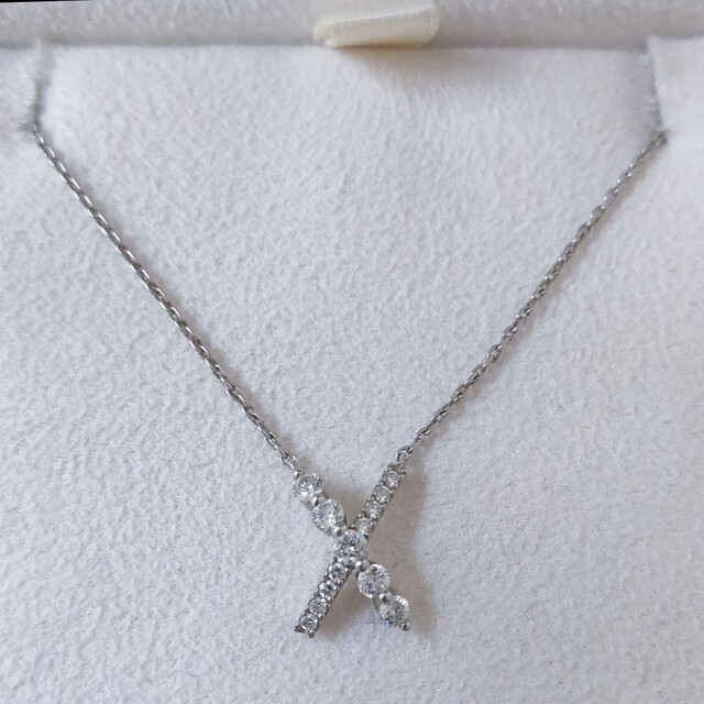 STAR JEWELRY - スタージュエリー ダイヤモンド ネックレス Pt950 0.17ct 2.6g