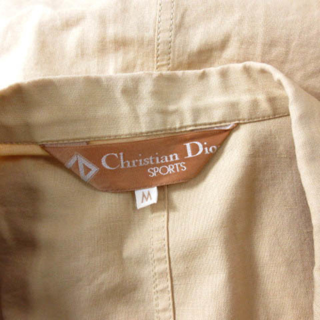 クリスチャンディオール テーラードジャケット 刺繍 リネン コットン M 6