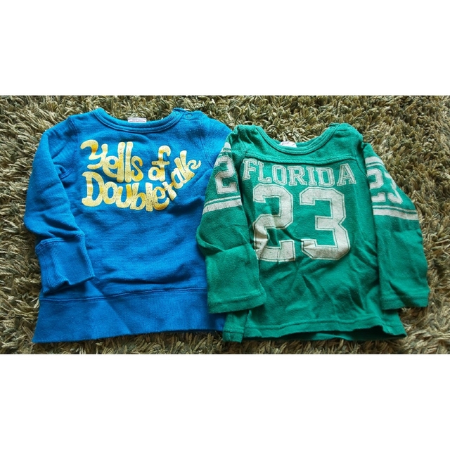 JUNK STORE(ジャンクストアー)のJUNK STORE キッズトレーナー＆長袖Tシャツ サイズ90 2点セット キッズ/ベビー/マタニティのキッズ服男の子用(90cm~)(Tシャツ/カットソー)の商品写真