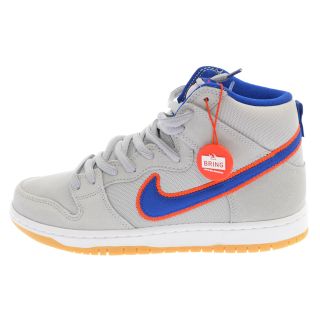 ナイキ(NIKE)のNIKE ナイキ SB DUNK HIGH PRM NEW YORK METS ダンク ハイカット ニューヨークメッツ ハイカット スニーカー グレー DH7155-001(スニーカー)