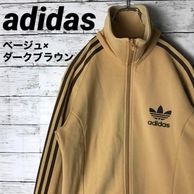 adidasベロアジャケットOメンズBROWN送料無料