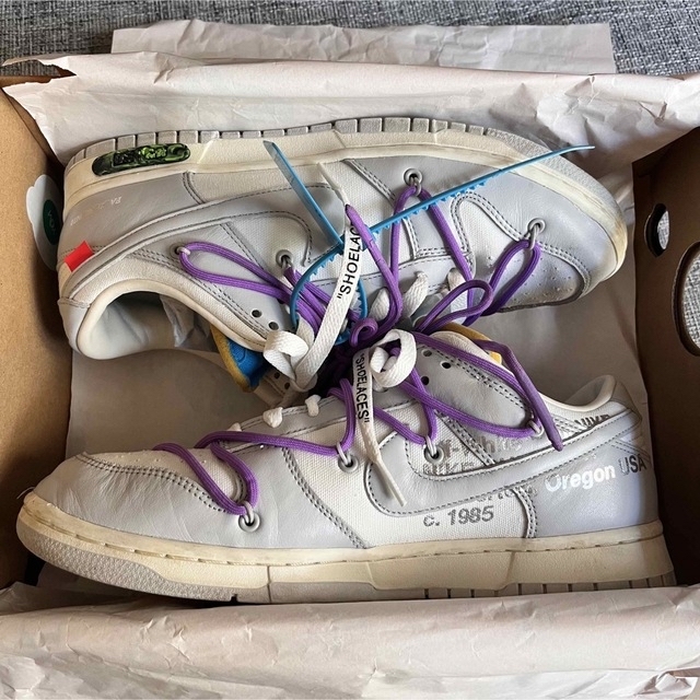 OFF-WHITE × NIKE DUNK LOW 1 OF 50