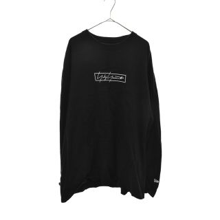 ヨウジヤマモト(Yohji Yamamoto)のYohji Yamamoto ヨウジヤマモト 21AW× NEW ERA BOX LOGO PRINT LONG SLEEVES HX-T83-984 ニューエラ ロゴプリントロングスリーブカットソー ブラック(Tシャツ/カットソー(七分/長袖))