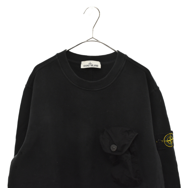 stone island スウェット ロンt クールネック 黒　L ブラック長袖