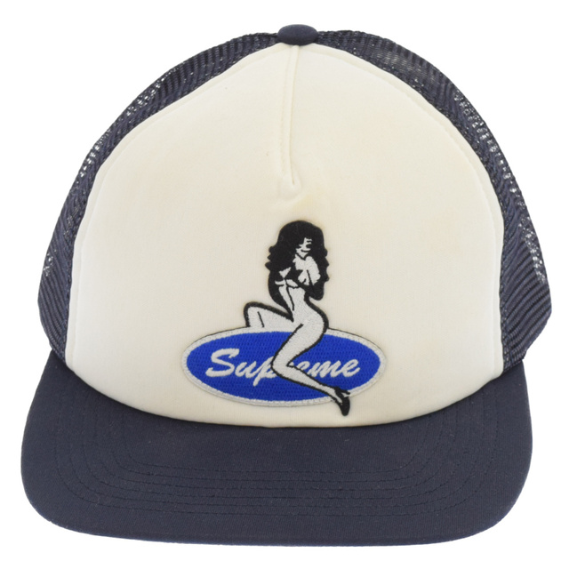 帽子SUPREME シュプリーム 22AW Pin Up Back 5-Panel Cap ピンナップガール メッシュキャップ ネイビー