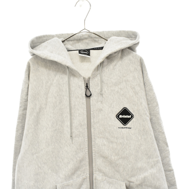 F.C.R.B./F.C.Real Bristol/FCRB エフシーアールビー/エフシーレアルブリストル 21AW VENTILATION HOODIE ベンチレーションフーディ ジップアップパーカー グレー FCRB-212061