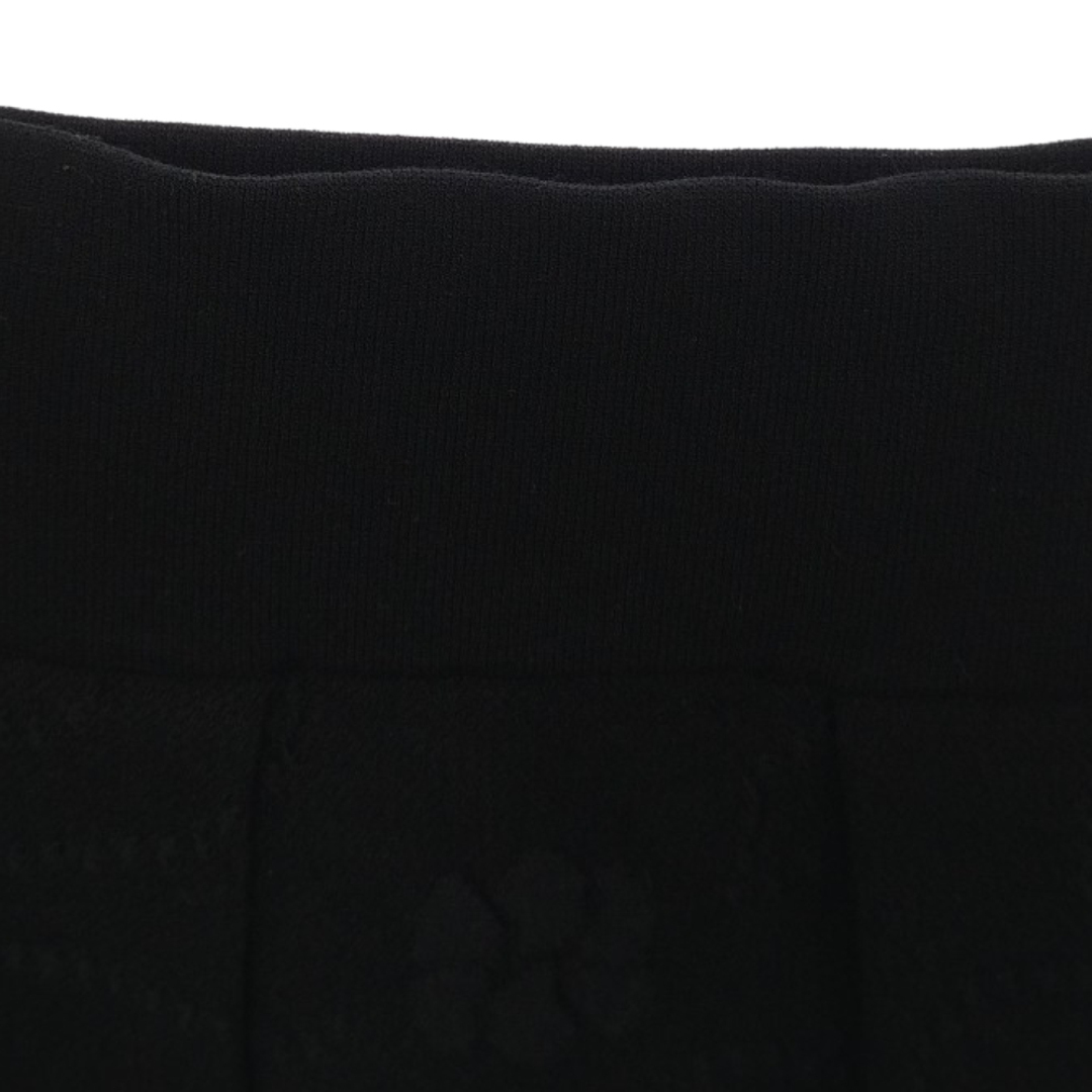 CHANEL シャネル 花柄刺繍 スカラップ スカート レディース ブラック P45288K04803 5