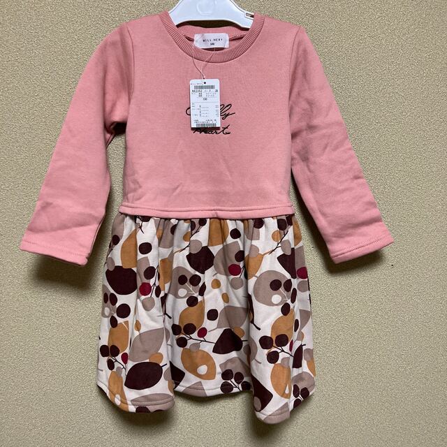 WILL MERY(ウィルメリー)のウィルメリー　裏起毛ワンピース！新品 キッズ/ベビー/マタニティのキッズ服女の子用(90cm~)(ワンピース)の商品写真