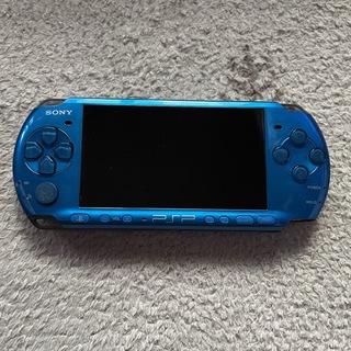 プレイステーションポータブル(PlayStation Portable)のPSP 本体 バッテリー電池なし PSP-3000 ブルー(携帯用ゲーム機本体)