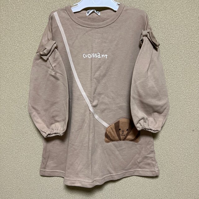 しまむら(シマムラ)のミモランド   クロワッサンワンピース！100cm新品 キッズ/ベビー/マタニティのキッズ服女の子用(90cm~)(ワンピース)の商品写真