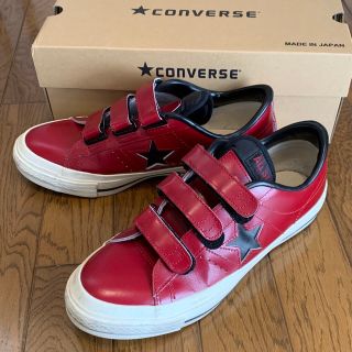 コンバース(CONVERSE)のコンバース ワンスター J V-3 バーガンディー　ブラック レッド (スニーカー)