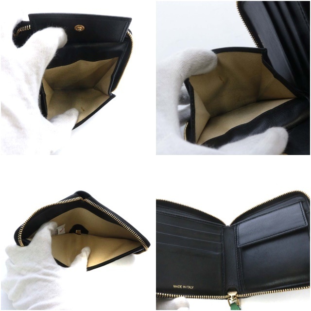 Marni(マルニ)のマルニ 財布 二つ折り ラウンドジップ 茶色 グレー PFMOQ09U08 レディースのファッション小物(財布)の商品写真