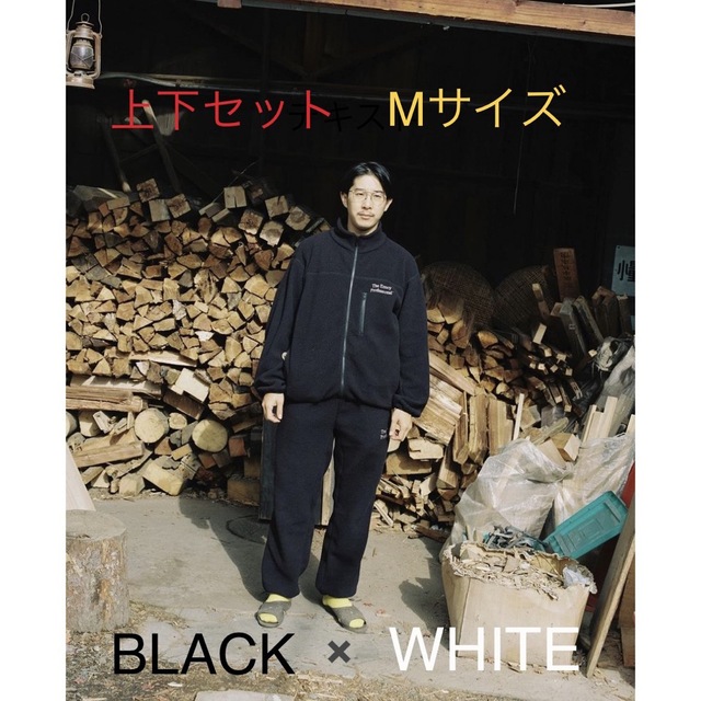 1LDK SELECT(ワンエルディーケーセレクト)のENNOY Polartec City Fleece BLACK WHITE M メンズのジャケット/アウター(ブルゾン)の商品写真