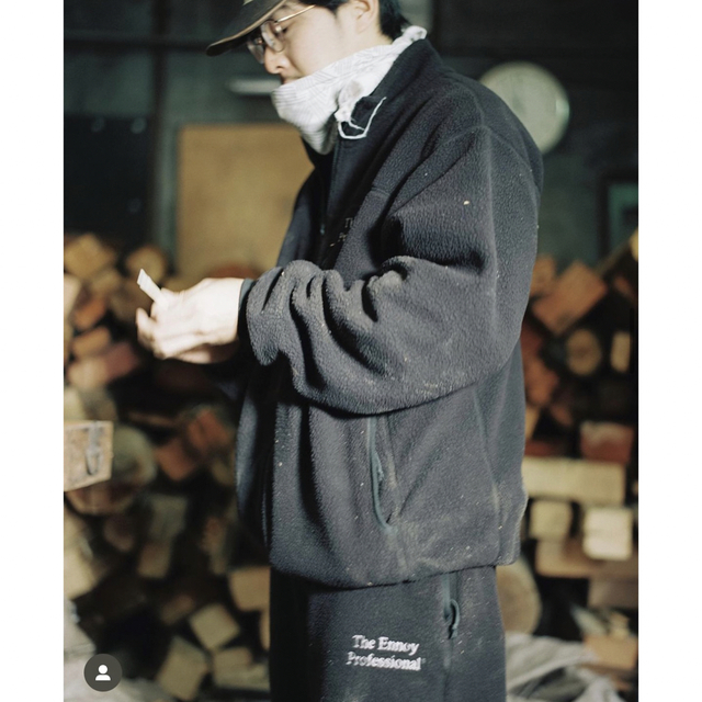 1LDK SELECT(ワンエルディーケーセレクト)のENNOY Polartec City Fleece BLACK WHITE M メンズのジャケット/アウター(ブルゾン)の商品写真