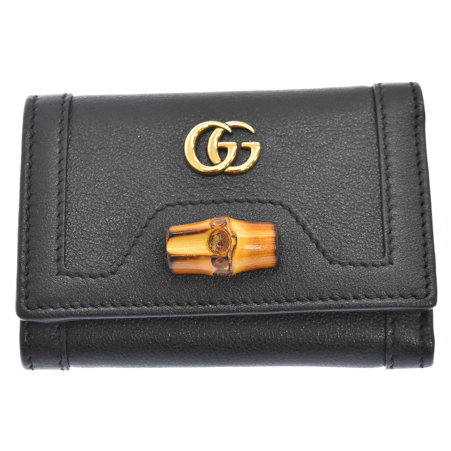 品質満点! Gucci - 65863317Q0T ブラック 3つ折り財布 コンパクト ...