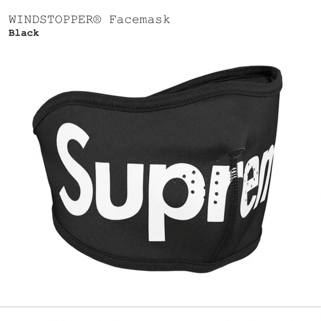 Supreme - supreme windstopper facemask 黒