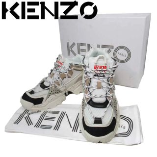 【ほぼ新品】KENZO   ハイカットスニーカー　ブルー　サイズ42