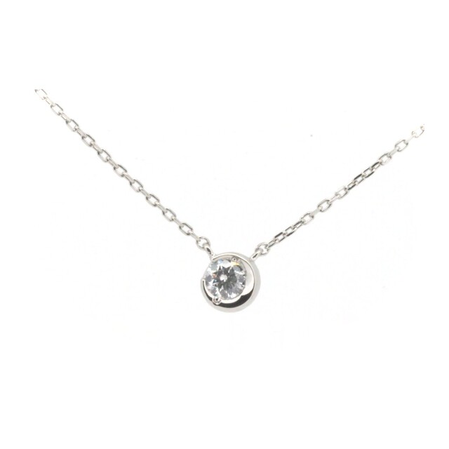 スタージュエリー ムーンセッティング ダイヤモンド ネックレス 0.07ct