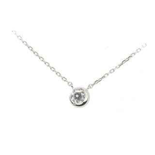 スタージュエリー(STAR JEWELRY)のスタージュエリー ムーンセッティング ダイヤモンド ネックレス 0.07ct PT950(プラチナ)(ネックレス)