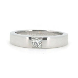 カルティエ(Cartier)の目立った傷や汚れなし カルティエ タンク リング ダイヤモンド 0.25ct 8号 K18WG(18金 ホワイトゴールド)(リング(指輪))