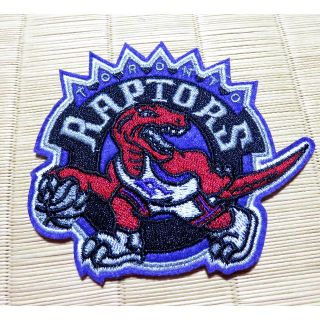 紫赤■激渋NBAトロント・ラプターズTorontoRaptors刺繍ワッペン恐竜(バスケットボール)