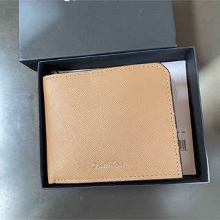 カルバンクライン(Calvin Klein)の本革　カルバンクライン　財布　二つ折り　ブラウン　茶色(折り財布)