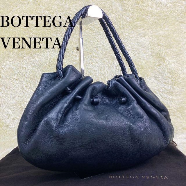 Bottega Veneta - 極美品⭐️ボッテガヴェネタ イントレチャート 巾着 ハンドバッグ レザー 黒の通販 by HIRO's