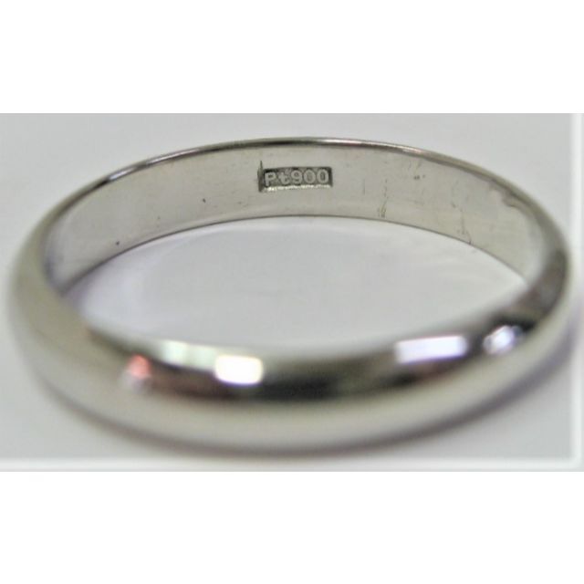 Pt900 プラチナ 甲丸 マリッジ リング 結婚指輪 サイズ #14 男女兼用 レディースのアクセサリー(リング(指輪))の商品写真