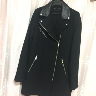 ザラ(ZARA)のZARA ライダース型コート(ライダースジャケット)