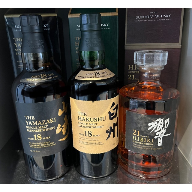 サントリーウィスキー 響21年 白州18年 - 酒 サントリーウィスキー 響21年 白州18年 - 酒