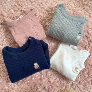 ユニクロ(UNIQLO)の80-90cm 保育園着に！4枚セット(Ｔシャツ)