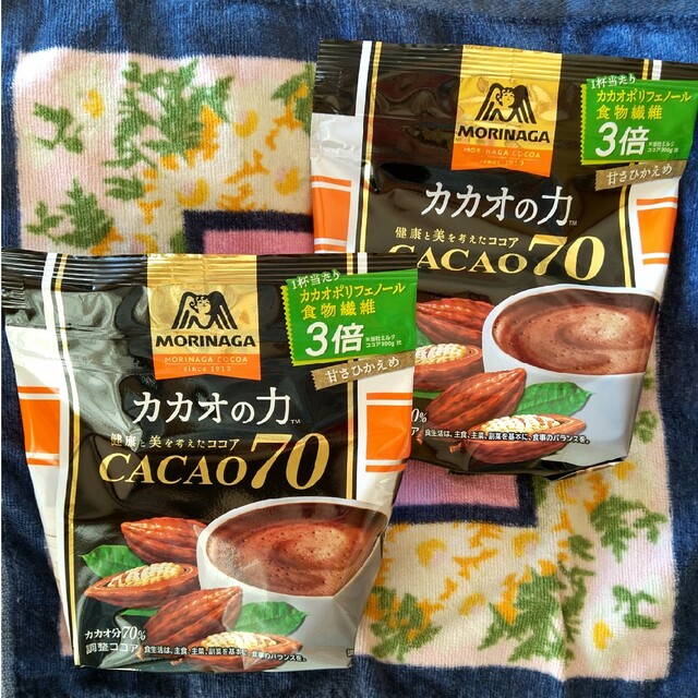 森永製菓(モリナガセイカ)の森永製菓 カカオの力 カカオ70 200g×2個 食品/飲料/酒の飲料(その他)の商品写真