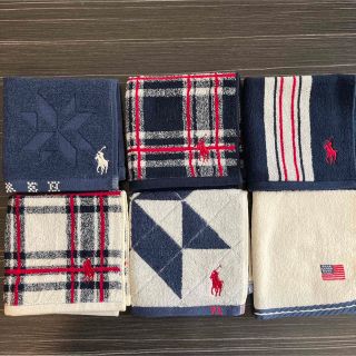 ラルフローレン(Ralph Lauren)の【新品】ラルフローレン タオルハンカチ　6枚セット(ハンカチ)