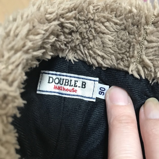 DOUBLE.B(ダブルビー)のミキハウス　ダブルB ボアパンツ　90 キッズ/ベビー/マタニティのキッズ服男の子用(90cm~)(パンツ/スパッツ)の商品写真