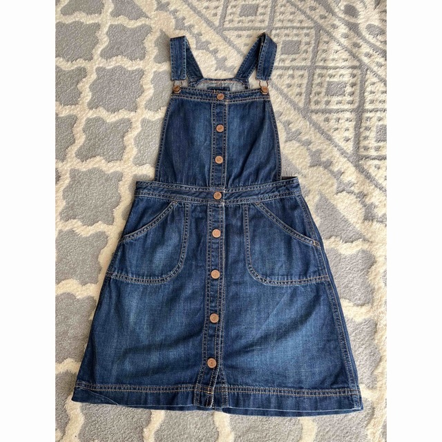 GAP Kids(ギャップキッズ)のGapKids デニム　ジャンパースカート　150 キッズ/ベビー/マタニティのキッズ服女の子用(90cm~)(ワンピース)の商品写真