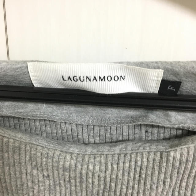 LagunaMoon(ラグナムーン)のLAGUNAMOON ボートネックTシャツ レディースのトップス(Tシャツ(半袖/袖なし))の商品写真