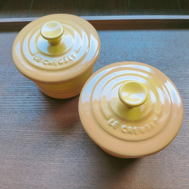 LE CREUSET(ルクルーゼ)の★新品★【ル・クルーゼ】ラムカン(フタ付き)2個セット◎耐熱容器 インテリア/住まい/日用品のキッチン/食器(食器)の商品写真