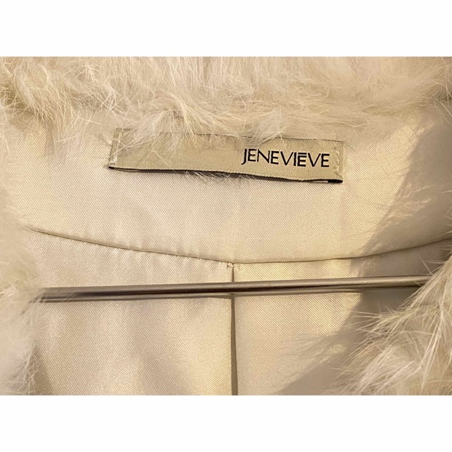 JENEVIEVE(ジュネヴィエーブ)のJENEVIEVE ラビット カルガンラム　リアルファージャケット レディースのジャケット/アウター(毛皮/ファーコート)の商品写真