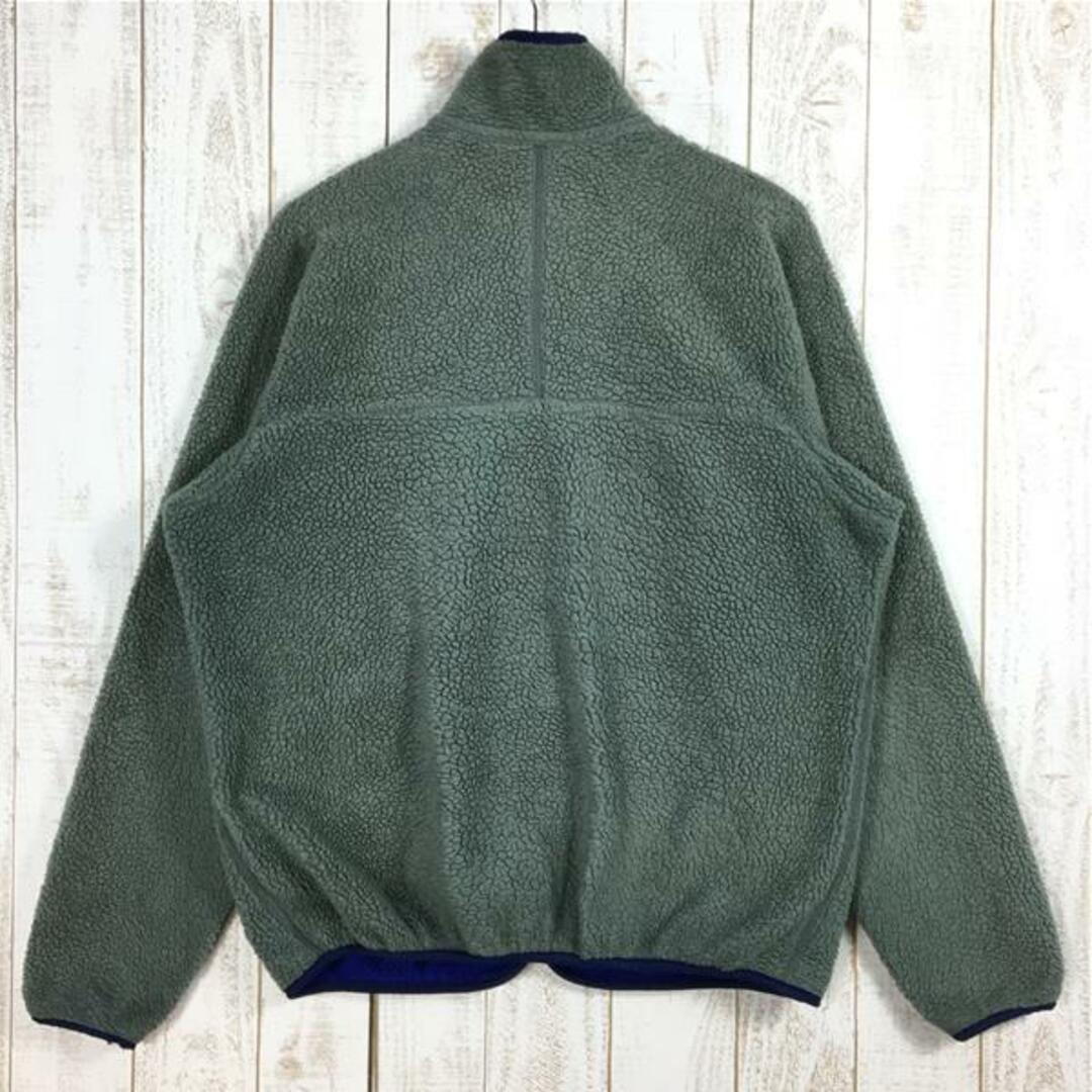 patagonia(パタゴニア)のMENs L  パタゴニア レトロカーディガン Retro Cardigan （ベビーレトロ） ユーカリ×ブルーベリー アメリカ製 パイル フリース ジャケット 生産終了モデル 希少カラー 入手困難 PATAGONIA 23020 Eucalyptus / Blueberry グリーン系 メンズのメンズ その他(その他)の商品写真