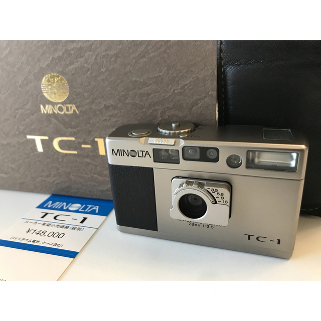 元箱・ケース付　Minolta TC-1 フィルムカメラ　簡易検査済