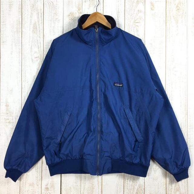 MENs L パタゴニア 1993 シェルド シンチラ ジャケット SHELLED SYNCHILLA JACKET 雪なしタグ  プルシアンブルー×ブルーブラック アメリカ製 生産終了モデル 希少カラー 希少サイズ 入手困難 PATAGONIA 28131 Prussian  Blue / ...