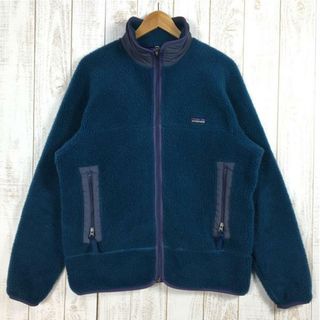 パタゴニア(patagonia)のMENs L  パタゴニア レトロX カーディガン RETRO-X CARDIGAN ファースト 最初期型 雪なしタグ PEF ブルーグラス レトロエックス ジャケット 入手困難 PATAGONIA 25050 Bluegrass × Purple × Charred Blue グリーン系(その他)