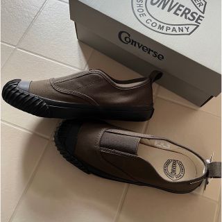 コンバース(CONVERSE)のコンバース ビッグC FG スリップオン 22.5cm  カーキ 新品未使用(スリッポン/モカシン)