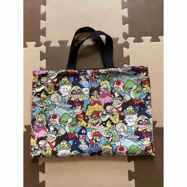 中古☆マリオ☆ハンドメイド☆シューズ袋 キッズ/ベビー/マタニティのこども用バッグ(シューズバッグ)の商品写真